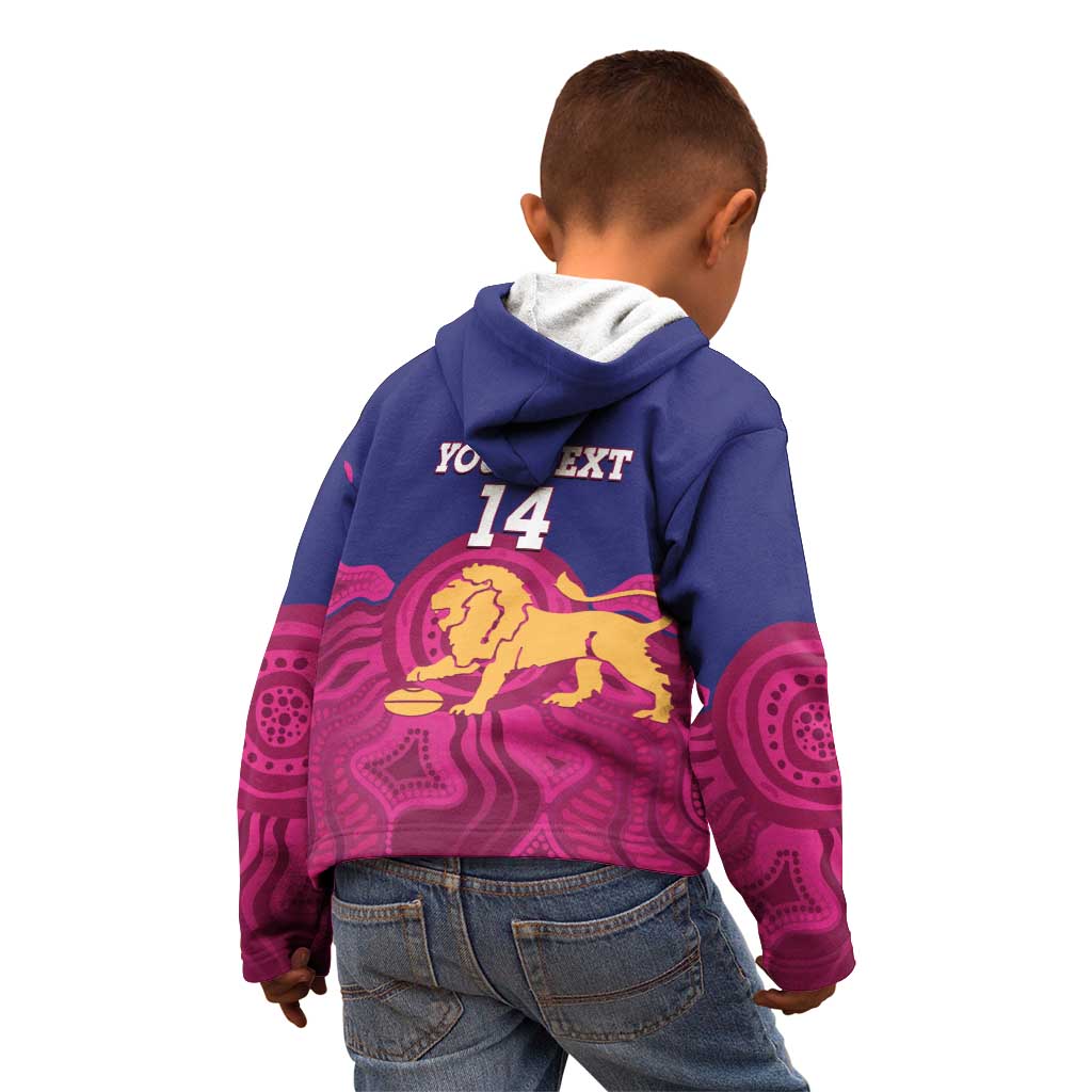 AFL Lions Football Custom Kid Hoodie Brisbane Premiers Back To Back Proud - Vibe Hoodie