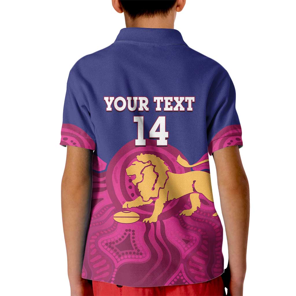 AFL Lions Football Custom Kid Polo Shirt Brisbane Premiers Back To Back Proud - Vibe Hoodie