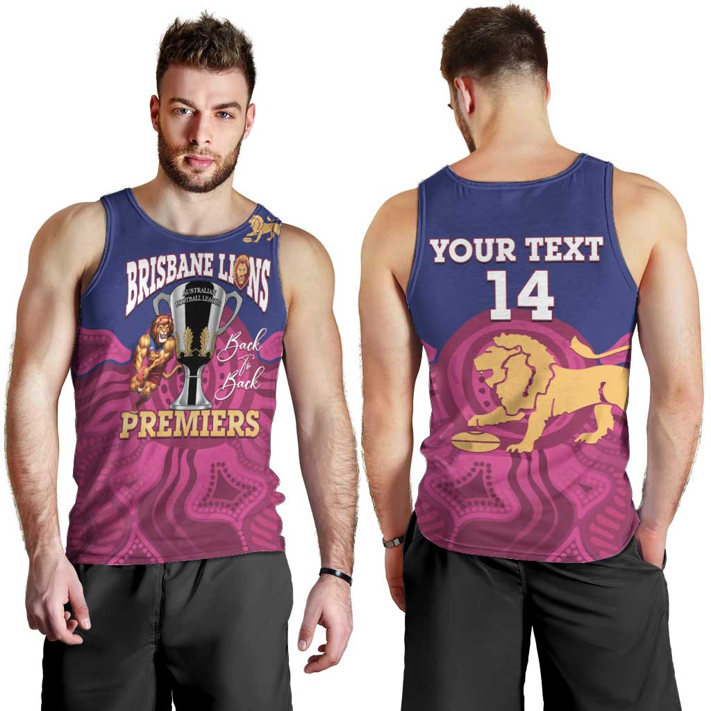 AFL Lions Football Custom Men Tank Top Brisbane Premiers Back To Back Proud - Vibe Hoodie