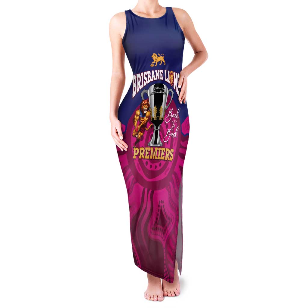 AFL Lions Football Custom Tank Maxi Dress Brisbane Premiers Back To Back Proud - Vibe Hoodie