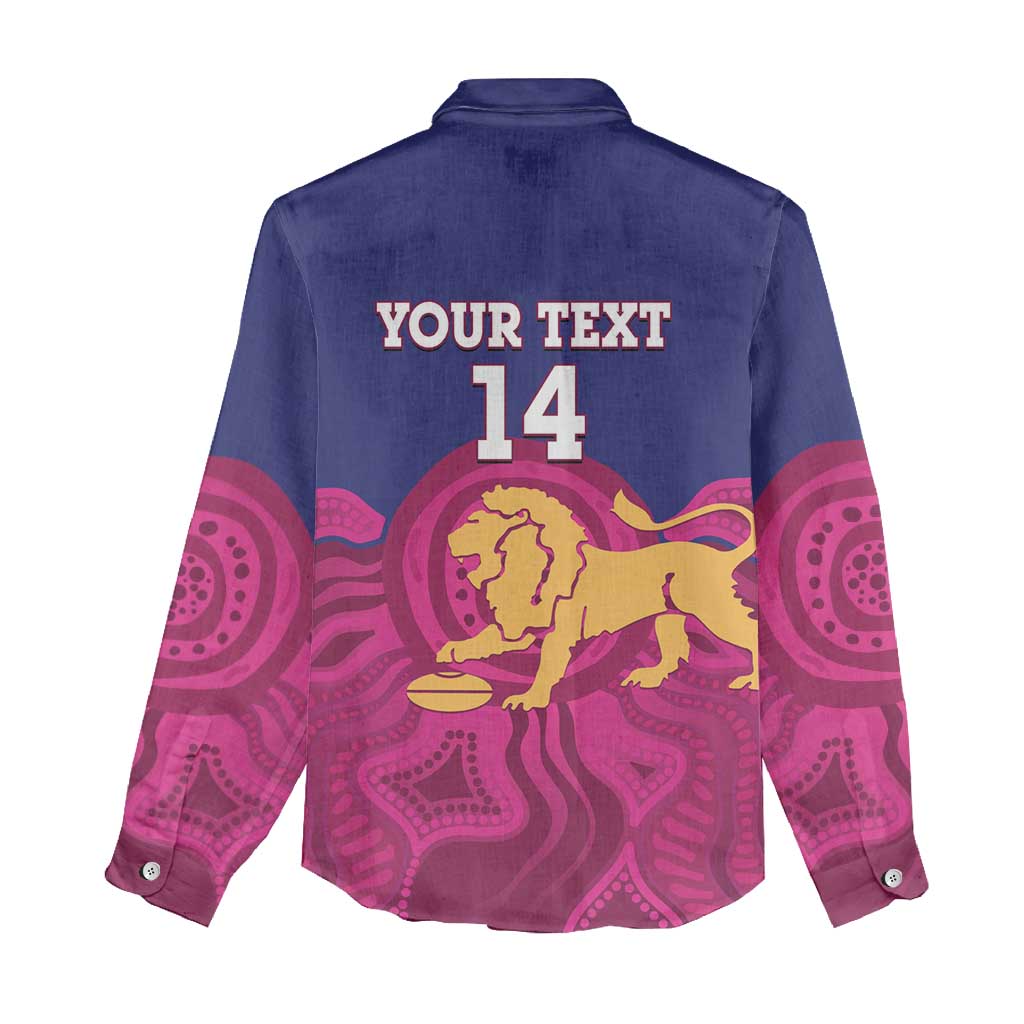 AFL Lions Football Custom Women Casual Shirt Brisbane Premiers Back To Back Proud - Vibe Hoodie