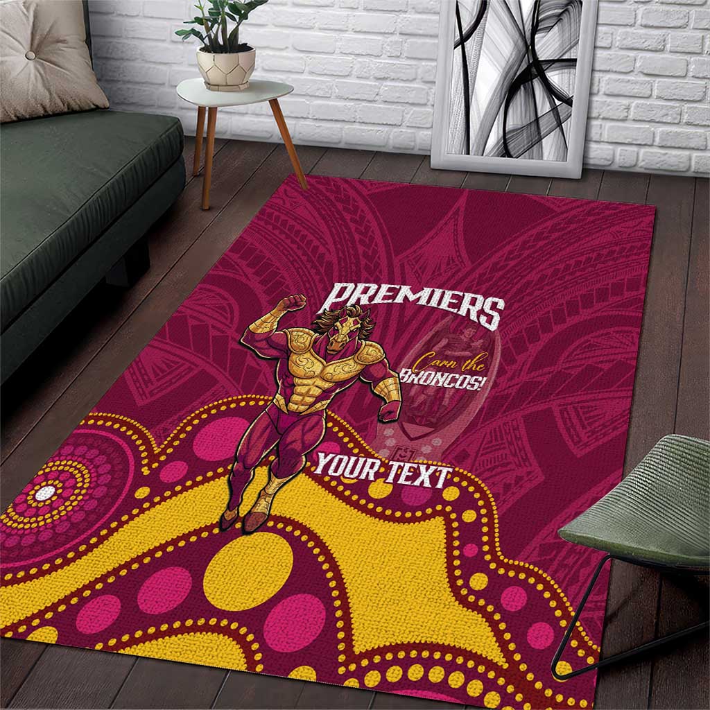 NRL Broncos Rugby Custom Area Rug Premiers Trophy Carn The Bronx - Vibe Hoodie
