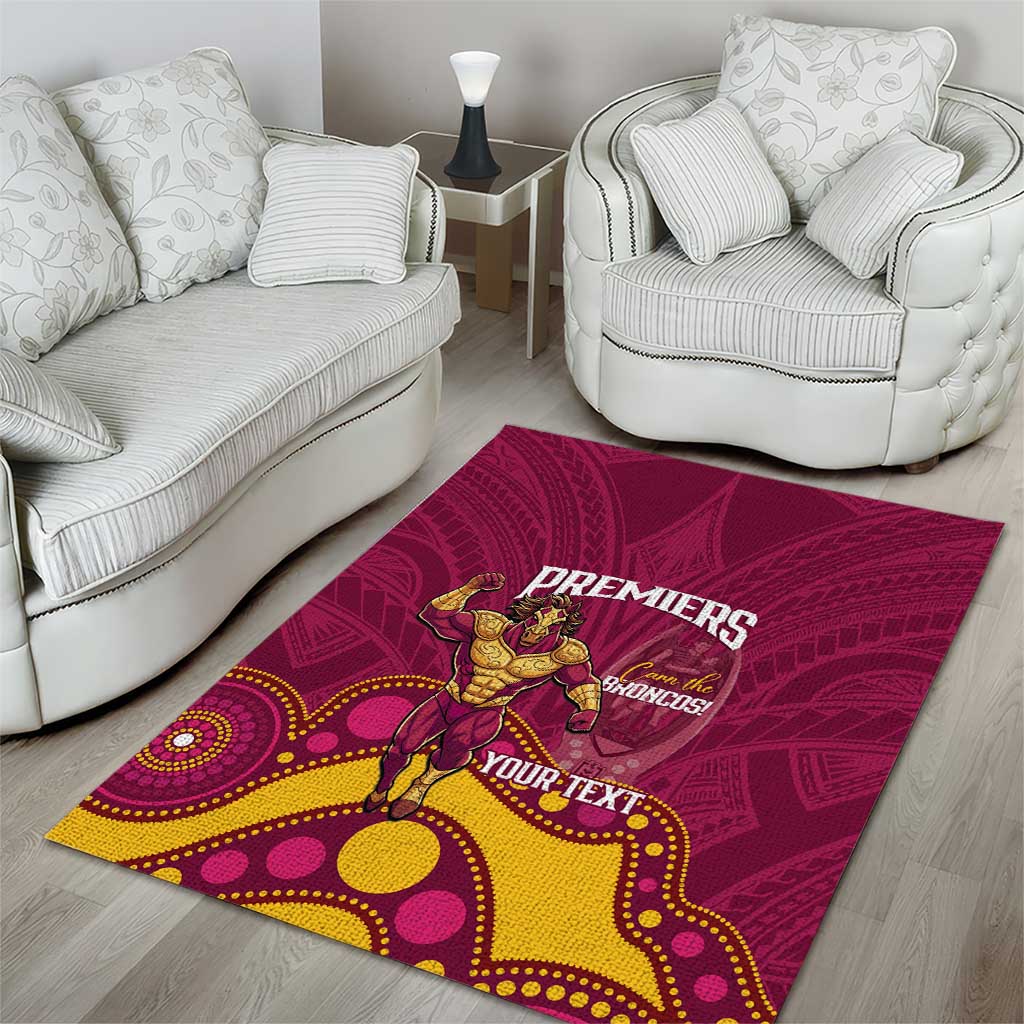 NRL Broncos Rugby Custom Area Rug Premiers Trophy Carn The Bronx - Vibe Hoodie