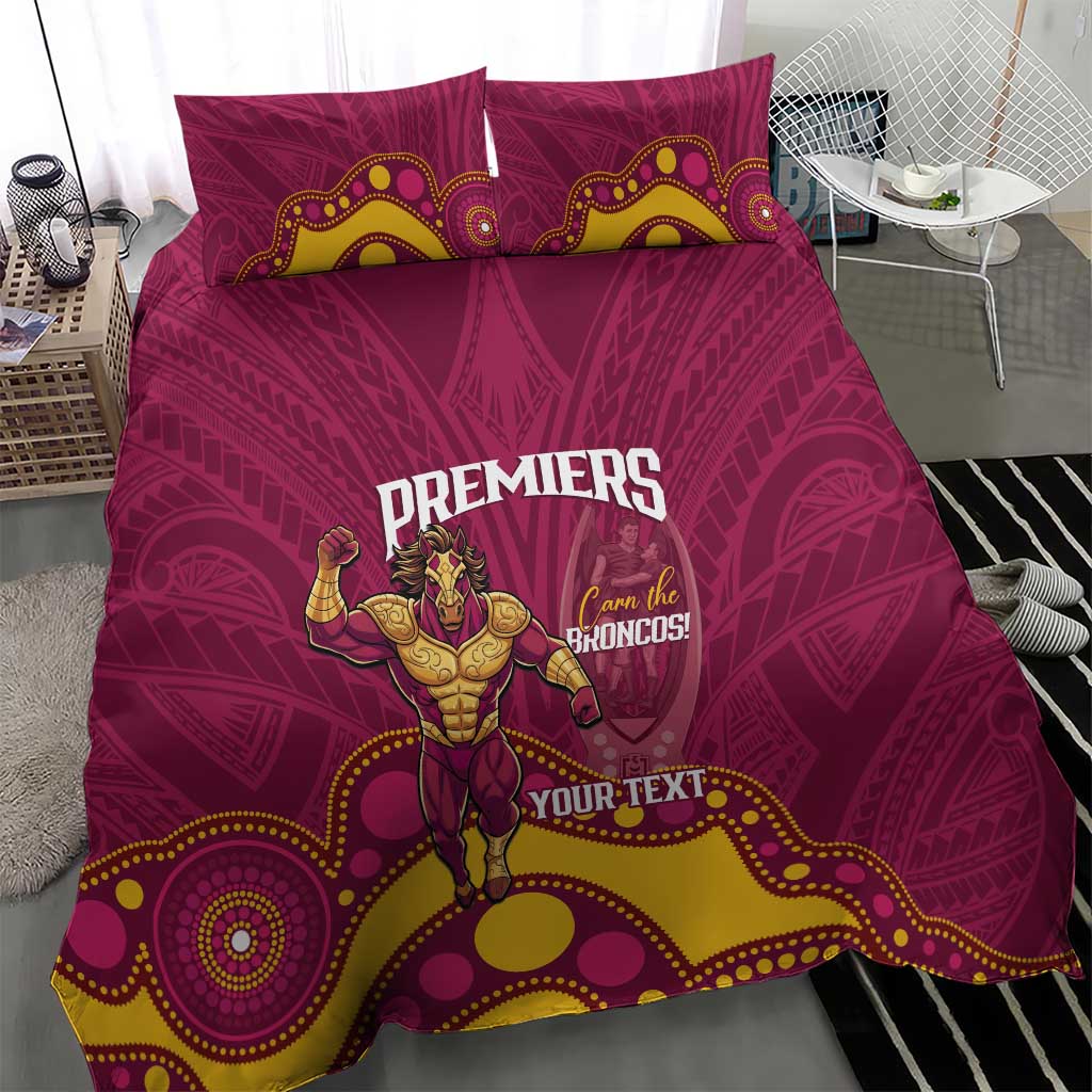 NRL Broncos Rugby Custom Bedding Set Premiers Trophy Carn The Bronx - Vibe Hoodie