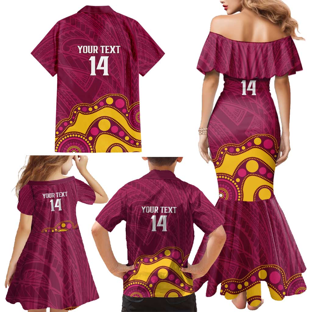 NRL Broncos Rugby Custom Family Matching Mermaid Dress and Hawaiian Shirt Premiers Trophy Carn The Bronx - Vibe Hoodie