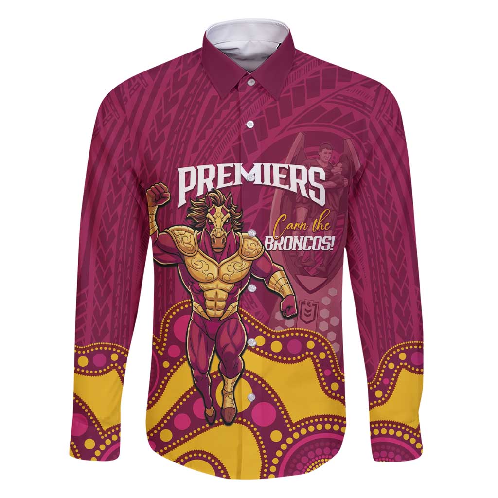 NRL Broncos Rugby Custom Family Matching Short Sleeve Bodycon Dress and Hawaiian Shirt Premiers Trophy Carn The Bronx - Vibe Hoodie