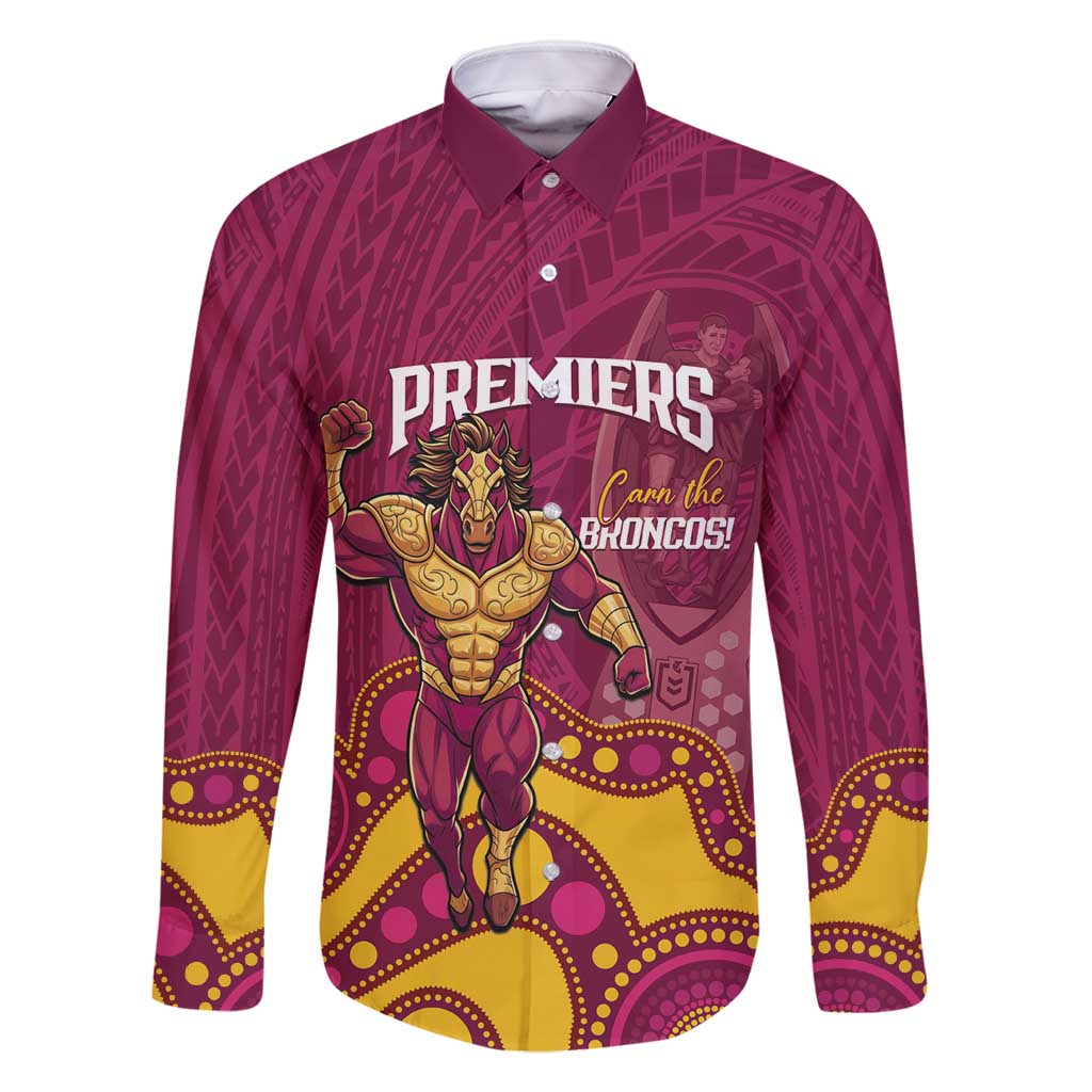 NRL Broncos Rugby Custom Family Matching Summer Maxi Dress and Hawaiian Shirt Premiers Trophy Carn The Bronx - Vibe Hoodie