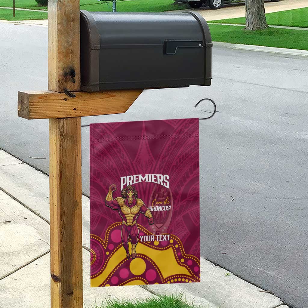 NRL Broncos Rugby Custom Garden Flag Premiers Trophy Carn The Bronx - Vibe Hoodie