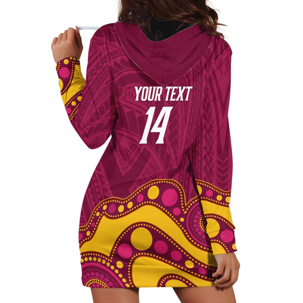 NRL Broncos Rugby Custom Hoodie Dress Premiers Trophy Carn The Bronx - Vibe Hoodie