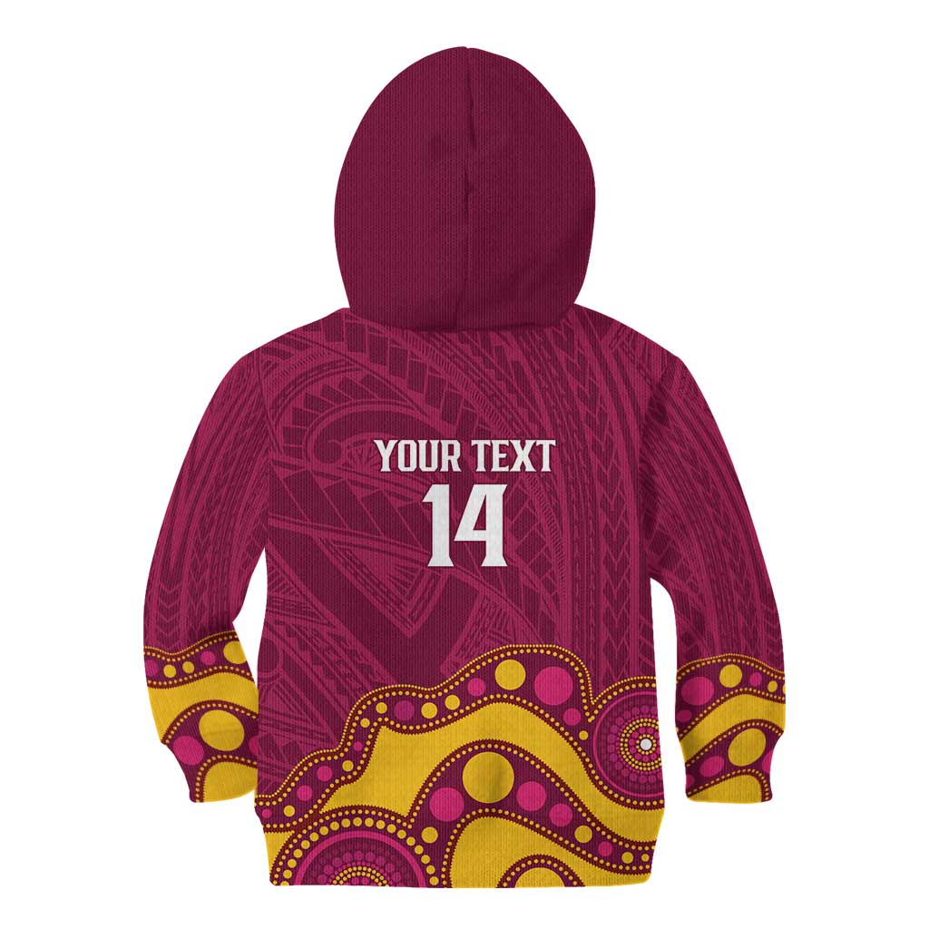 NRL Broncos Rugby Custom Kid Hoodie Premiers Trophy Carn The Bronx - Vibe Hoodie