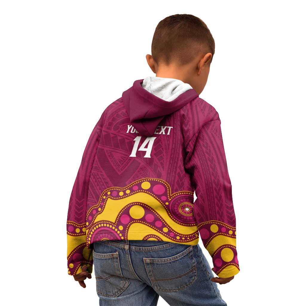 NRL Broncos Rugby Custom Kid Hoodie Premiers Trophy Carn The Bronx - Vibe Hoodie