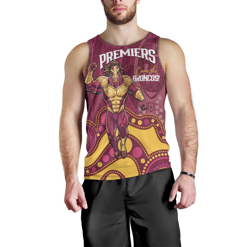 NRL Broncos Rugby Custom Men Tank Top Premiers Trophy Carn The Bronx - Vibe Hoodie