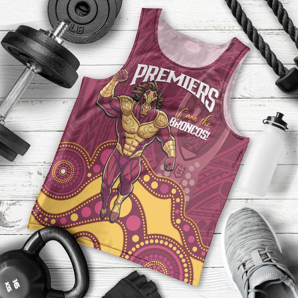 NRL Broncos Rugby Custom Men Tank Top Premiers Trophy Carn The Bronx - Vibe Hoodie
