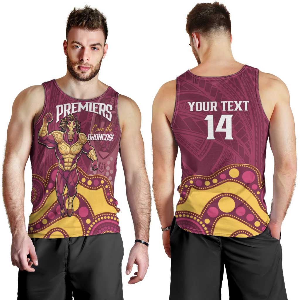 NRL Broncos Rugby Custom Men Tank Top Premiers Trophy Carn The Bronx - Vibe Hoodie