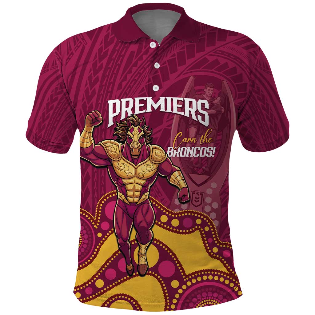 NRL Broncos Rugby Custom Polo Shirt Premiers Trophy Carn The Bronx - Vibe Hoodie