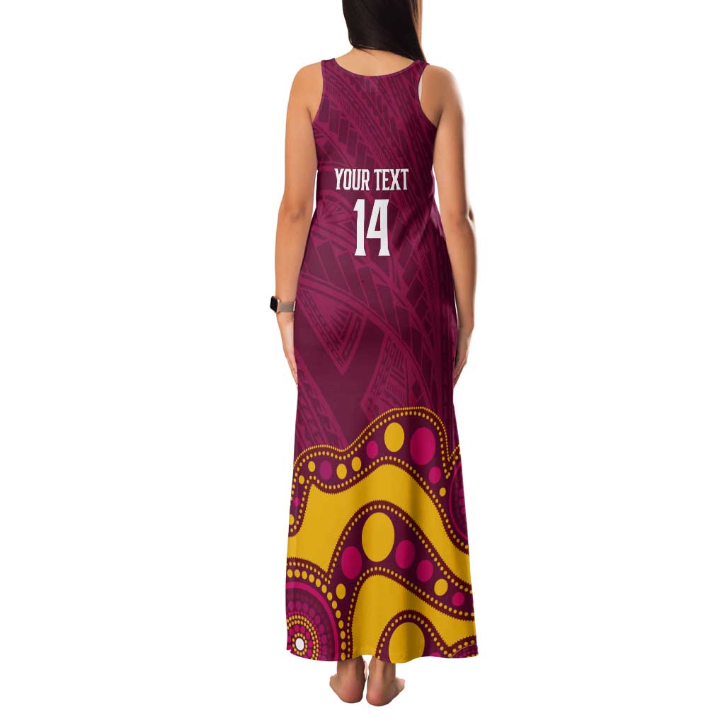 NRL Broncos Rugby Custom Tank Maxi Dress Premiers Trophy Carn The Bronx - Vibe Hoodie