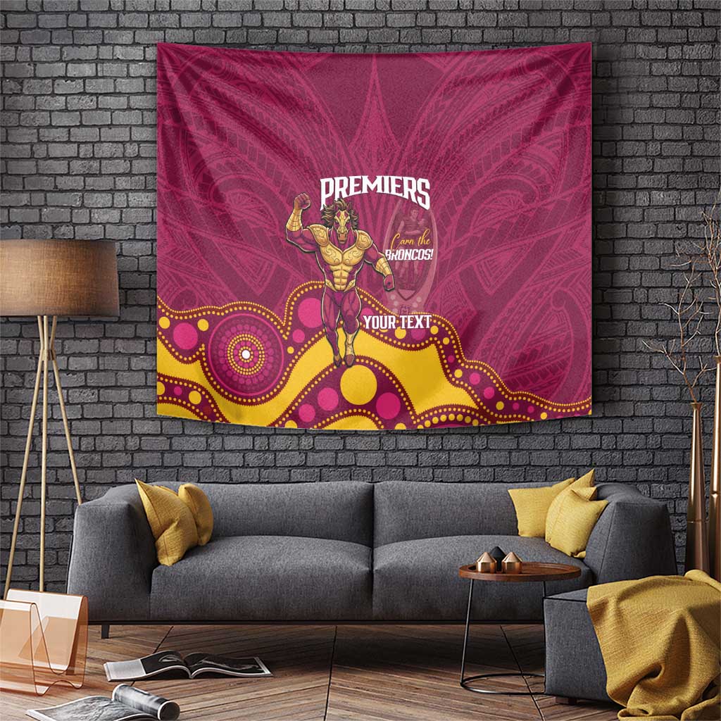 NRL Broncos Rugby Custom Tapestry Premiers Trophy Carn The Bronx - Vibe Hoodie