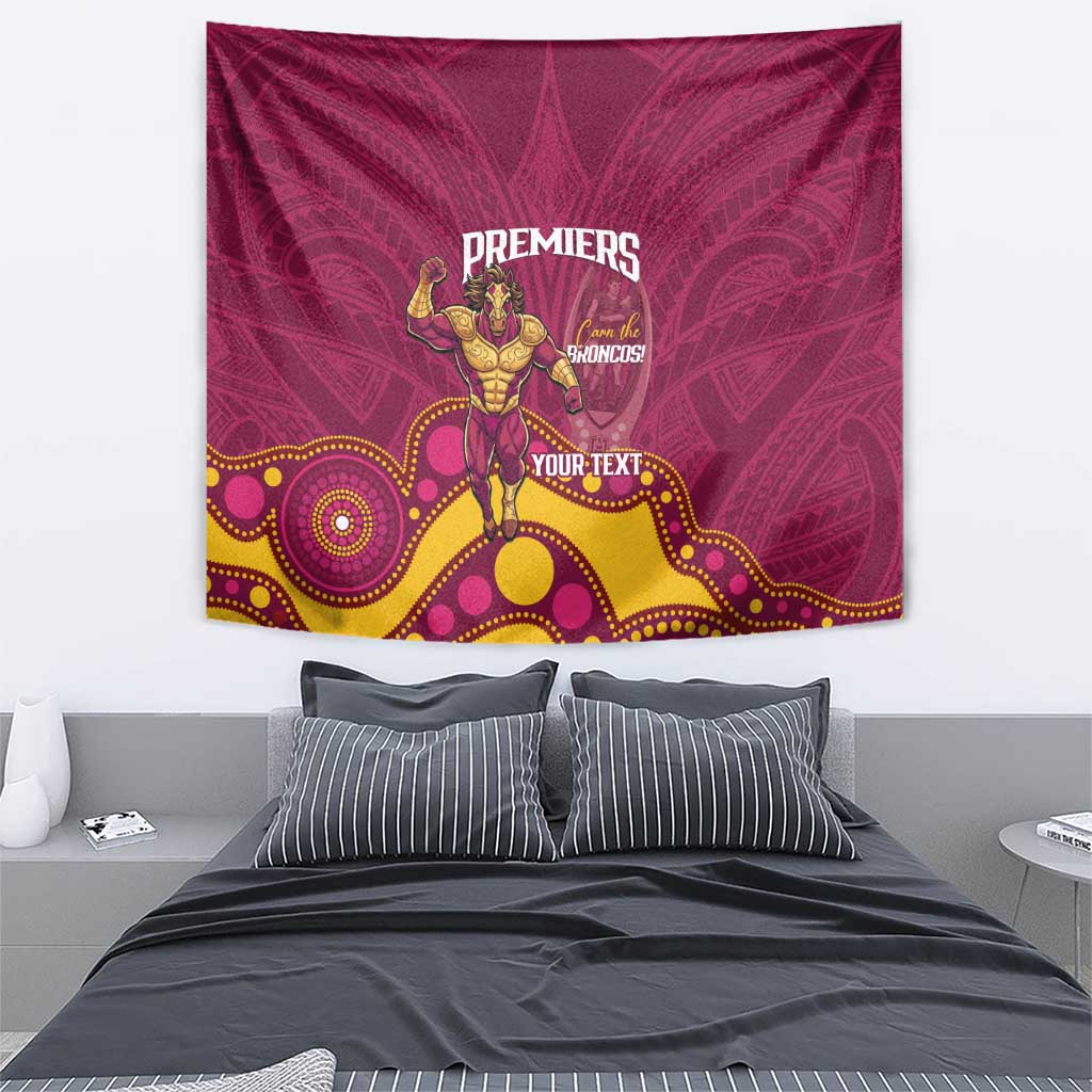 NRL Broncos Rugby Custom Tapestry Premiers Trophy Carn The Bronx - Vibe Hoodie