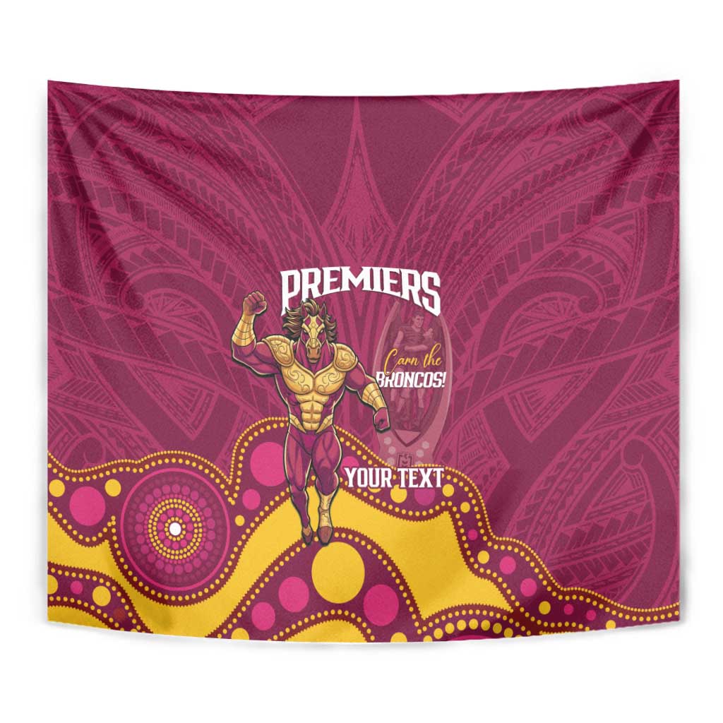 NRL Broncos Rugby Custom Tapestry Premiers Trophy Carn The Bronx - Vibe Hoodie
