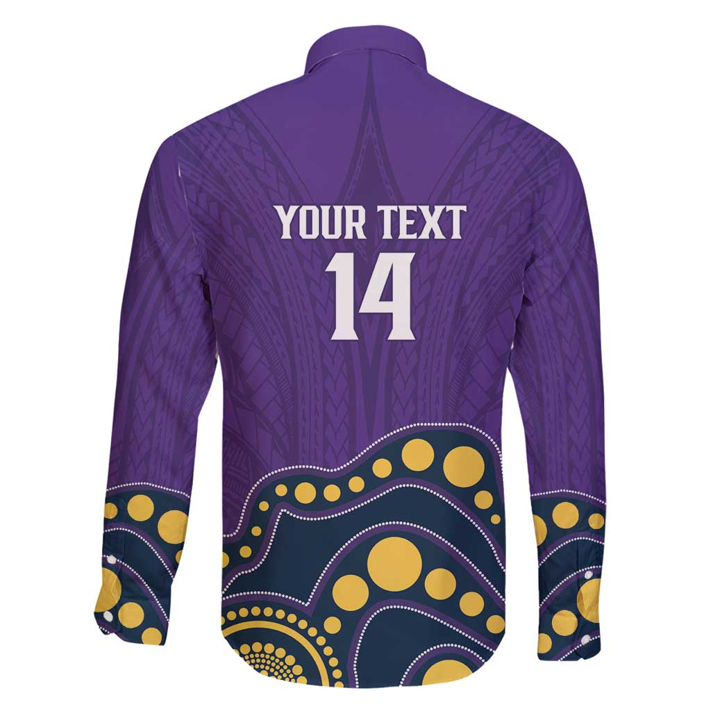 NRL Melbourne Rugby Custom Family Matching Off Shoulder Maxi Dress and Hawaiian Shirt Premiers Trophy Ride The Storm - Vibe Hoodie