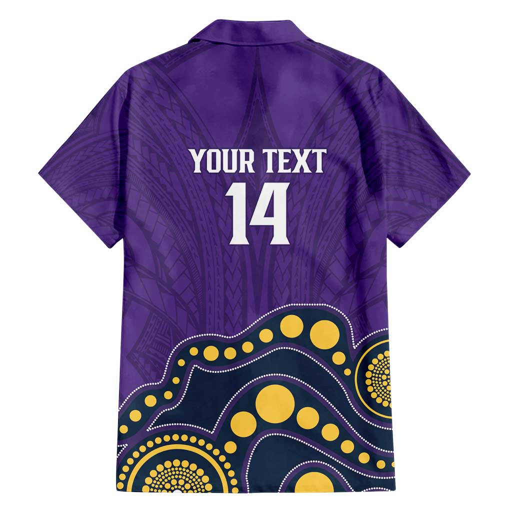 NRL Melbourne Rugby Custom Family Matching Puletasi and Hawaiian Shirt Premiers Trophy Ride The Storm - Vibe Hoodie