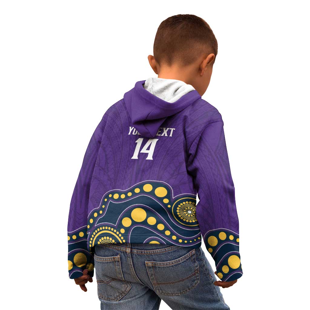 NRL Melbourne Rugby Custom Kid Hoodie Premiers Trophy Ride The Storm - Vibe Hoodie