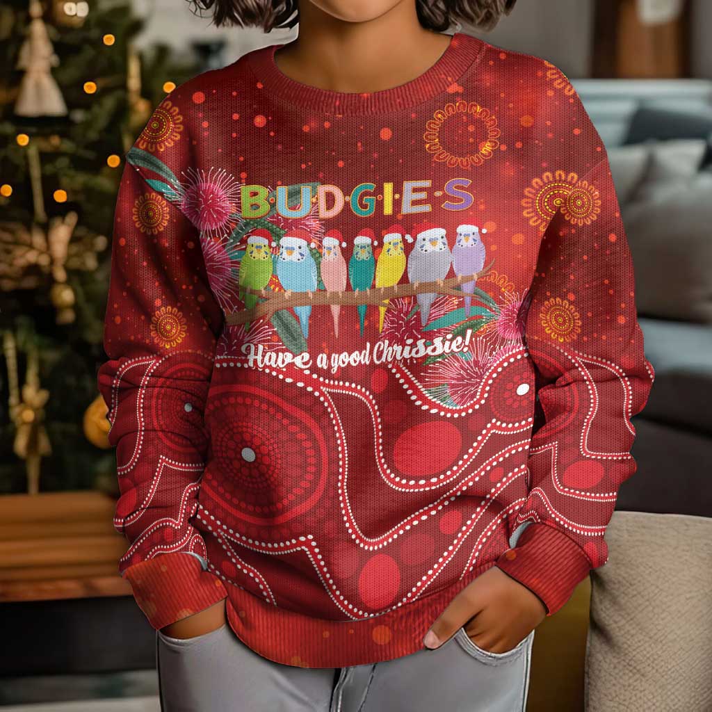Australia Budgerigar Christmas Personalised Kid Ugly Christmas Sweater Budgies Hakea Have A Good Chrissie - Vibe Hoodie