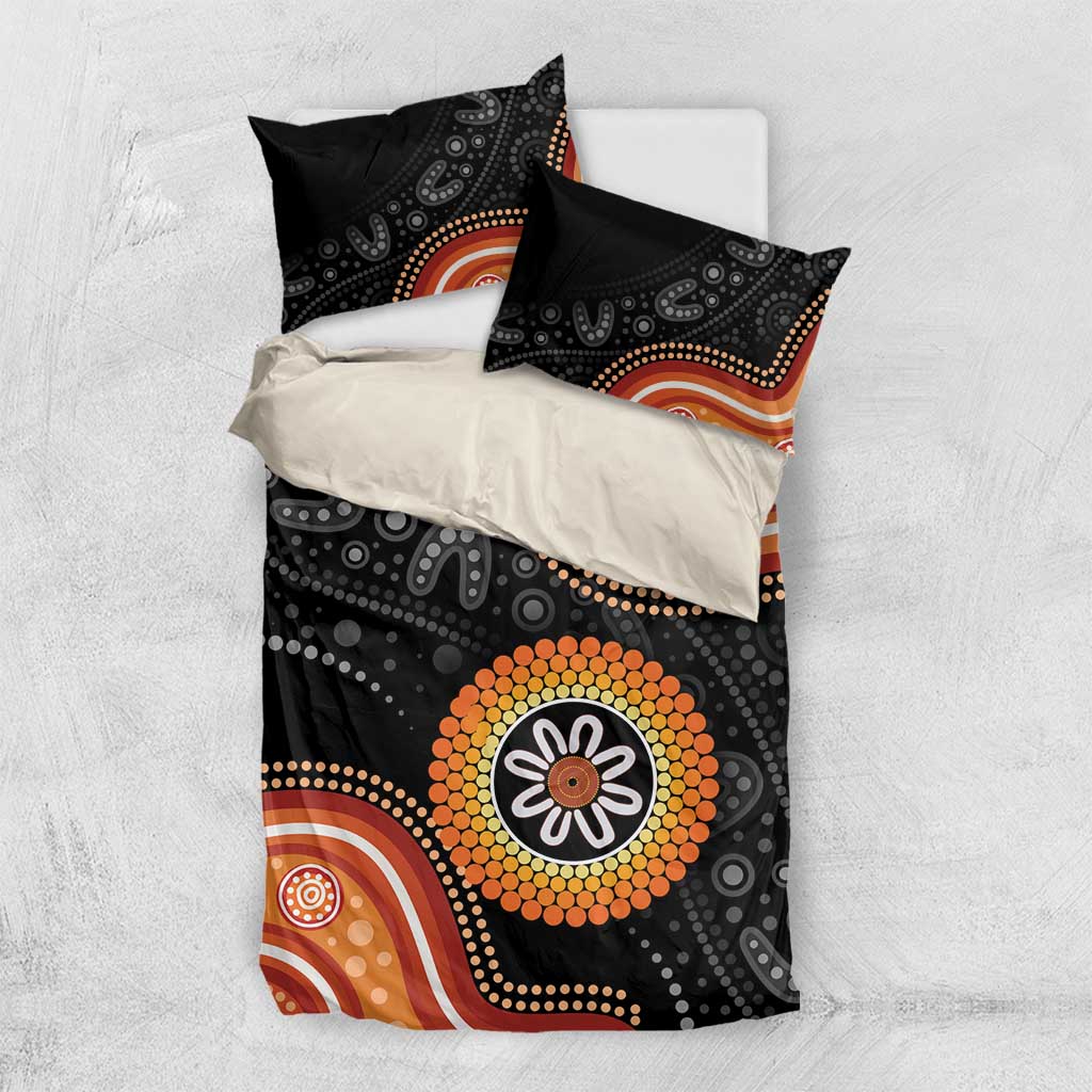 Australia Aboriginal Art Bedding Set Indigenous Proud - Vibe Hoodie Shop