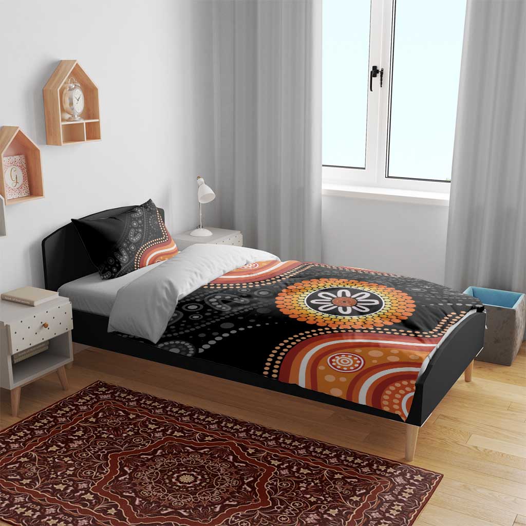 Australia Aboriginal Art Bedding Set Indigenous Proud - Vibe Hoodie Shop