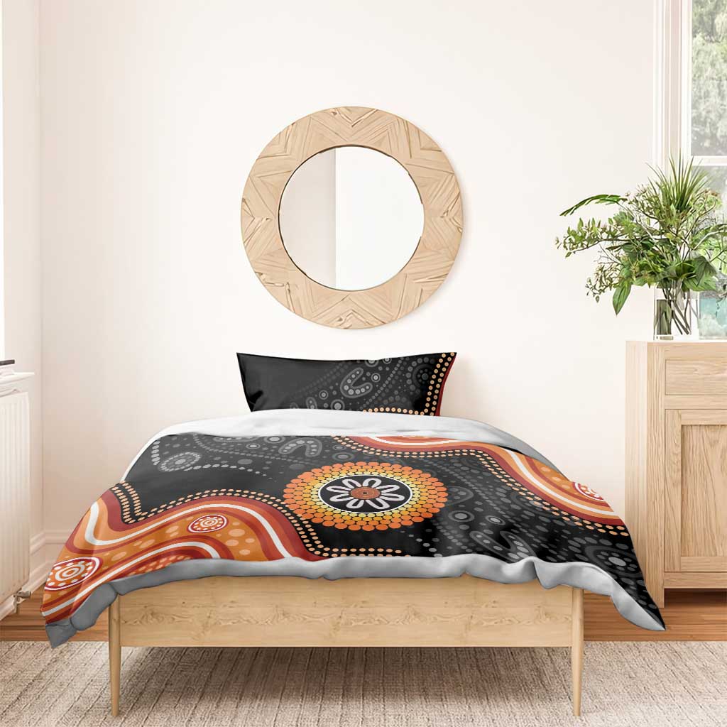 Australia Aboriginal Art Bedding Set Indigenous Proud - Vibe Hoodie Shop