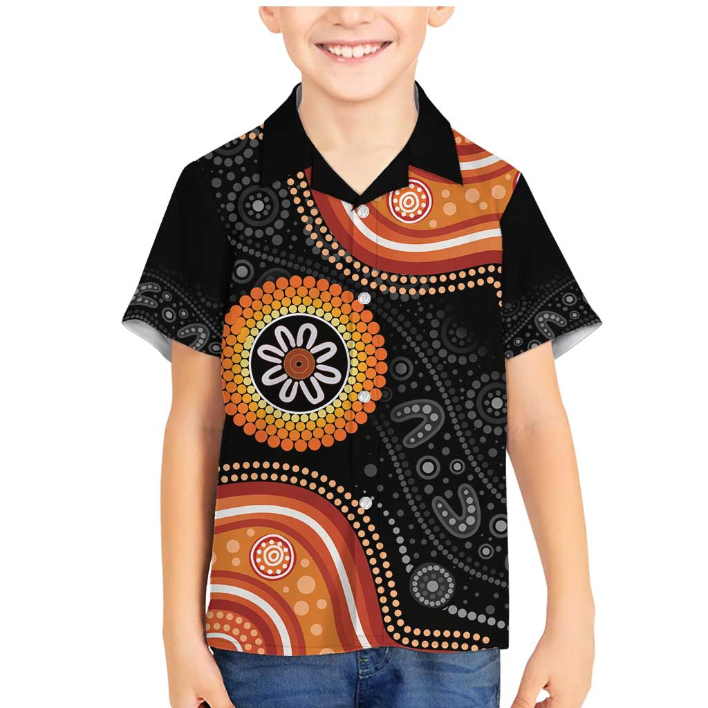 Australia Aboriginal Art Family Matching Mermaid Dress and Hawaiian Shirt Indigenous Proud