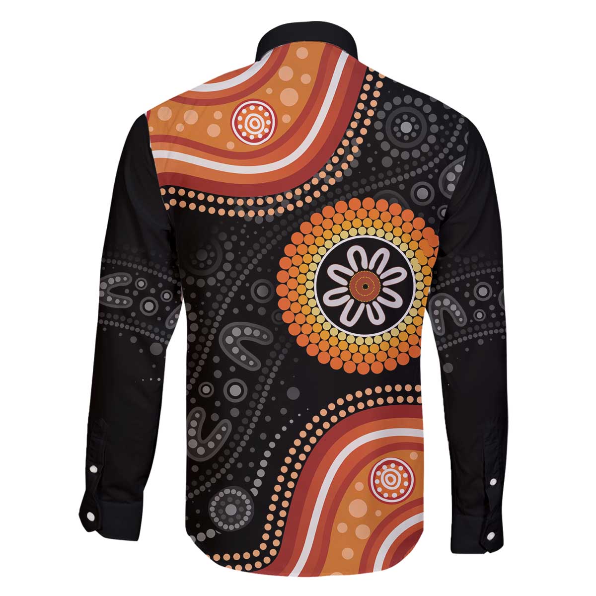 Australia Aboriginal Art Family Matching Off The Shoulder Long Sleeve Dress and Hawaiian Shirt Indigenous Proud