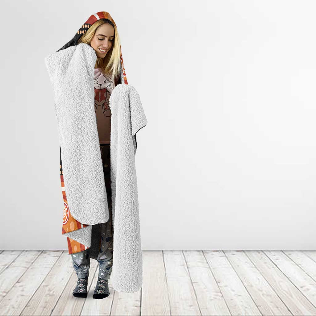 Australia Aboriginal Art Hooded Blanket Indigenous Proud