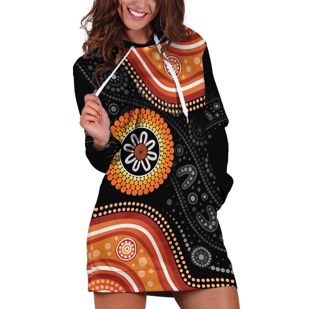 Australia Aboriginal Art Hoodie Dress Indigenous Proud - Vibe Hoodie Shop