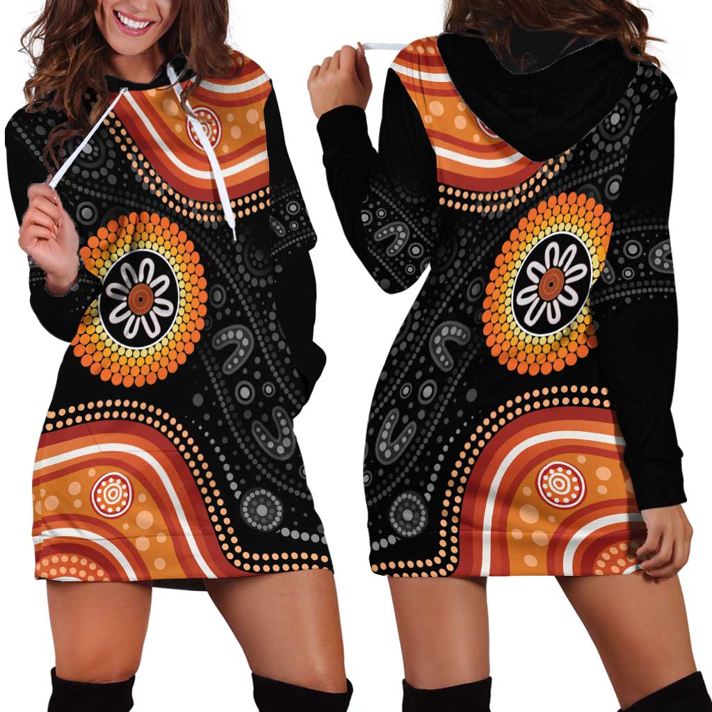 Australia Aboriginal Art Hoodie Dress Indigenous Proud - Vibe Hoodie Shop