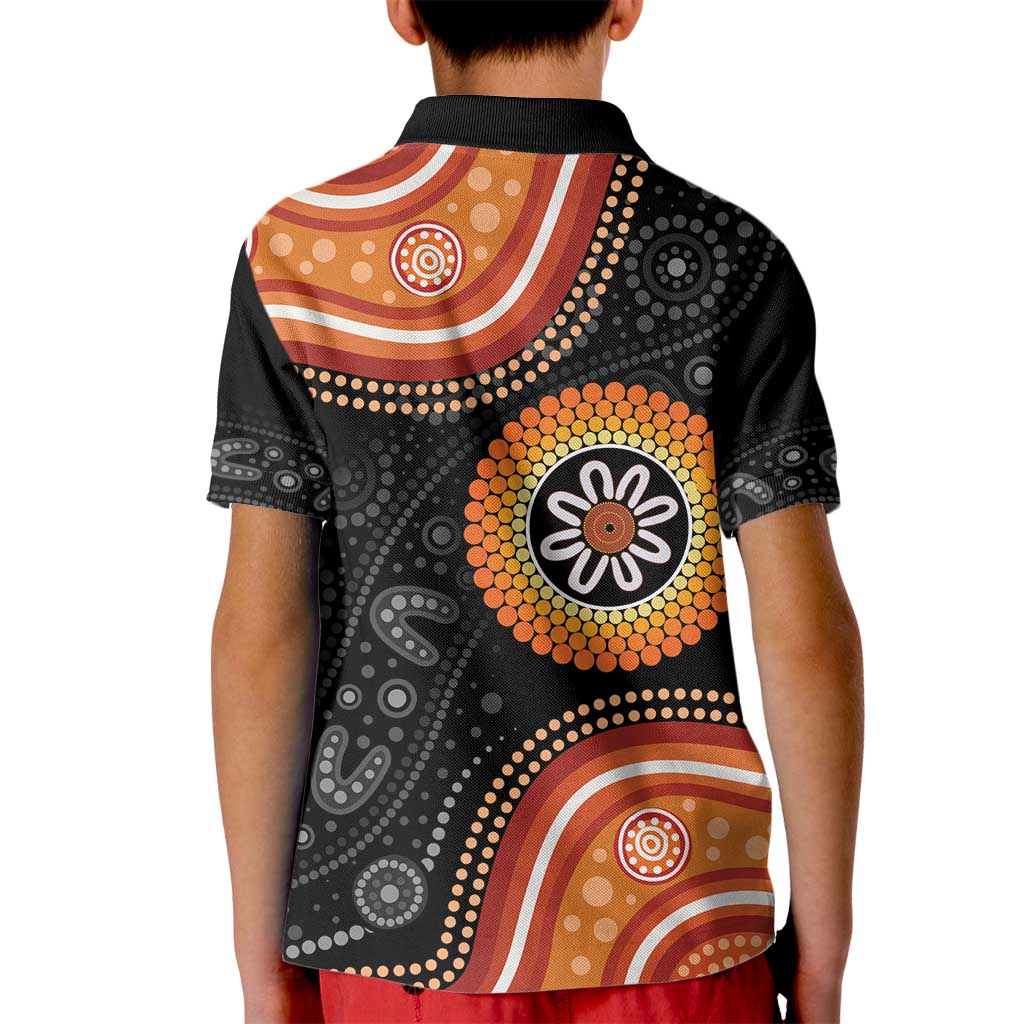 Australia Aboriginal Art Kid Polo Shirt Indigenous Proud - Vibe Hoodie Shop