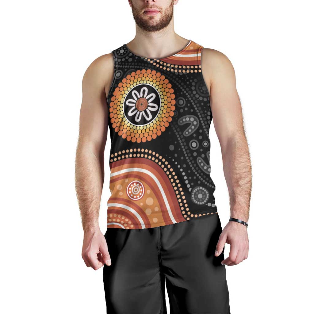 Australia Aboriginal Art Men Tank Top Indigenous Proud - Vibe Hoodie Shop