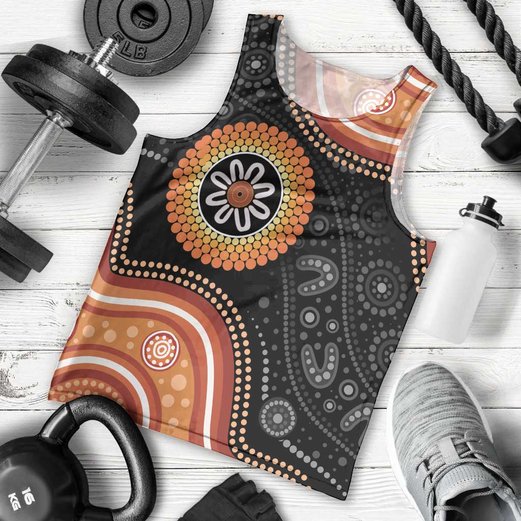 Australia Aboriginal Art Men Tank Top Indigenous Proud - Vibe Hoodie Shop