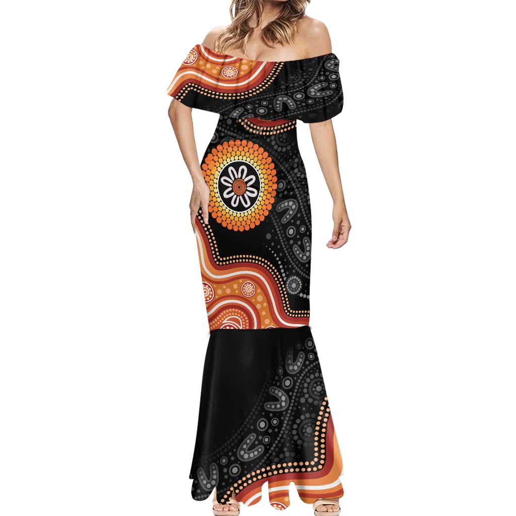 Australia Aboriginal Art Mermaid Dress Indigenous Proud