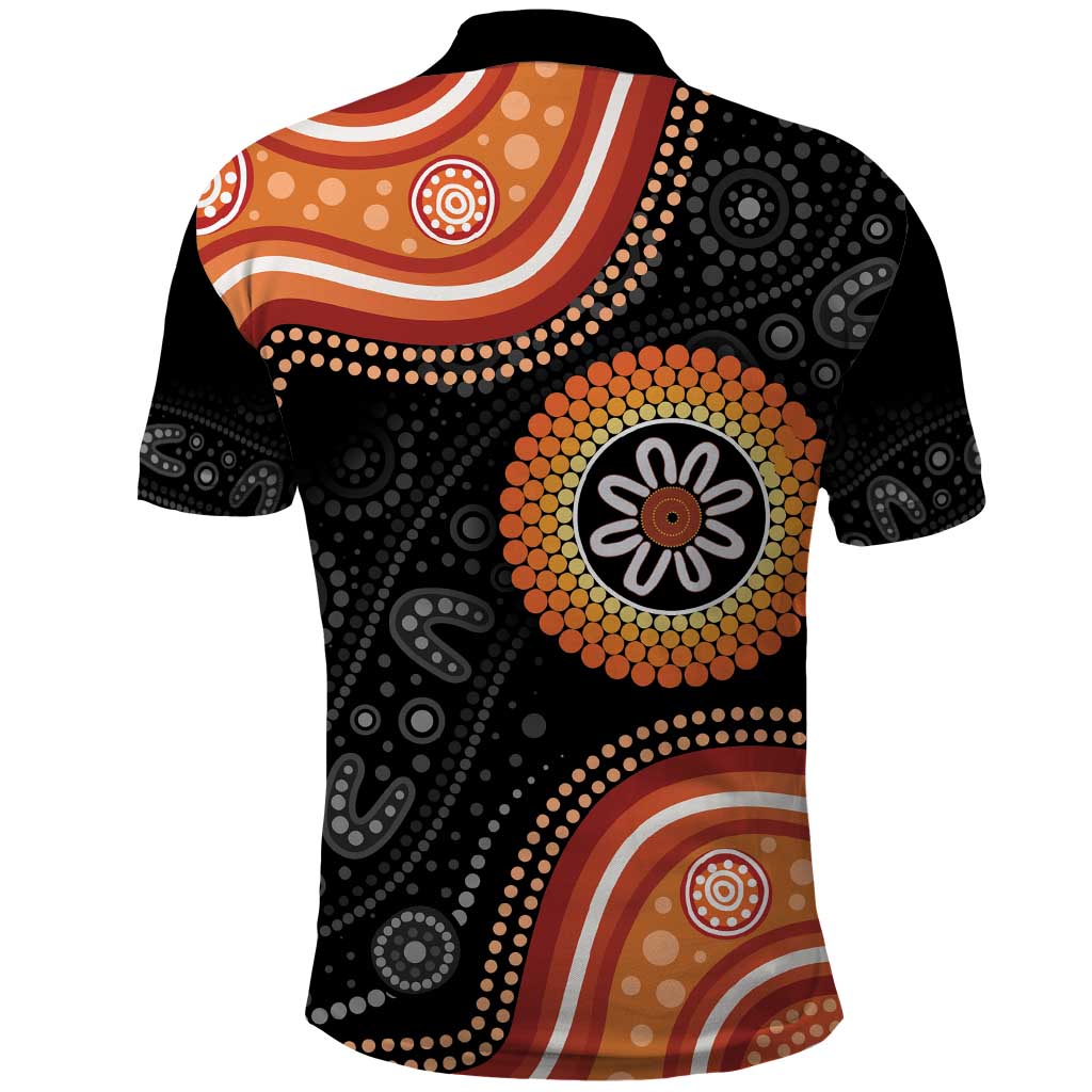 Australia Aboriginal Art Polo Shirt Indigenous Proud - Vibe Hoodie Shop