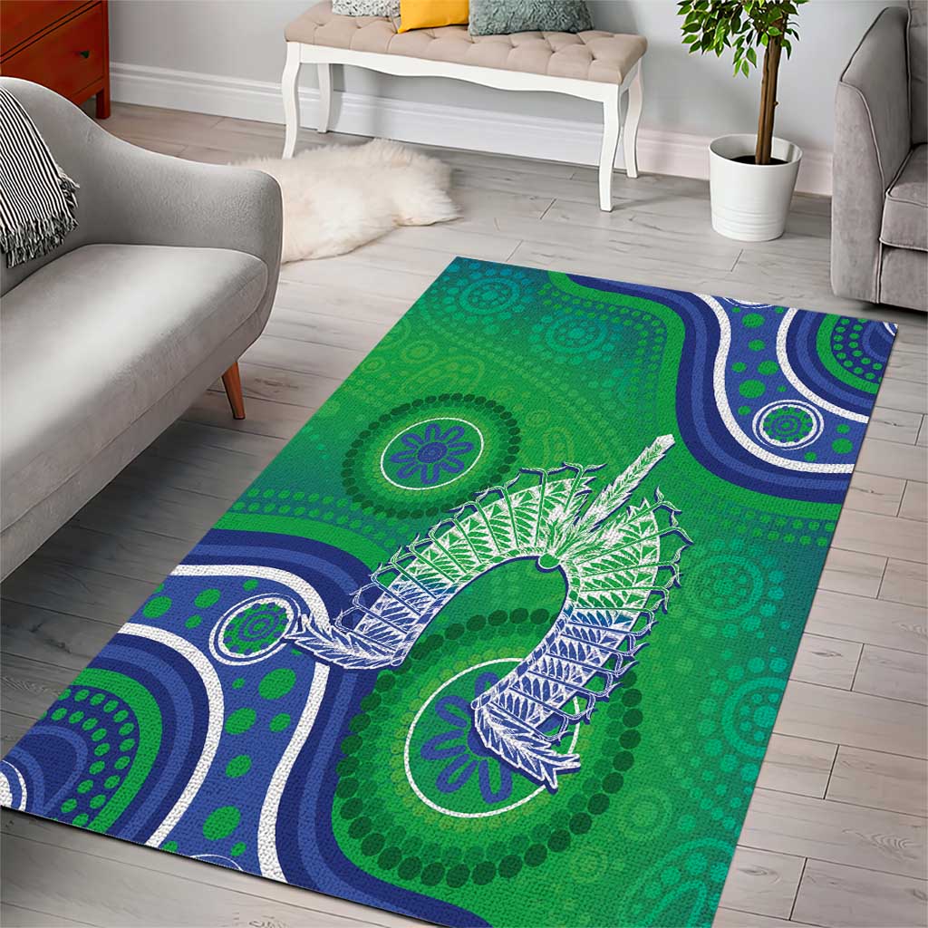 Australia Torres Strait Islanders Area Rug Dhari Aboriginal Pattern - Vibe Hoodie Shop