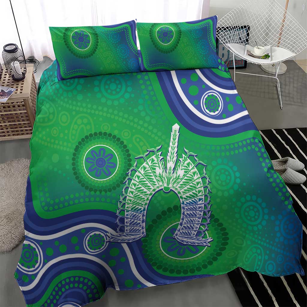 Australia Torres Strait Islanders Bedding Set Dhari Aboriginal Pattern - Vibe Hoodie Shop