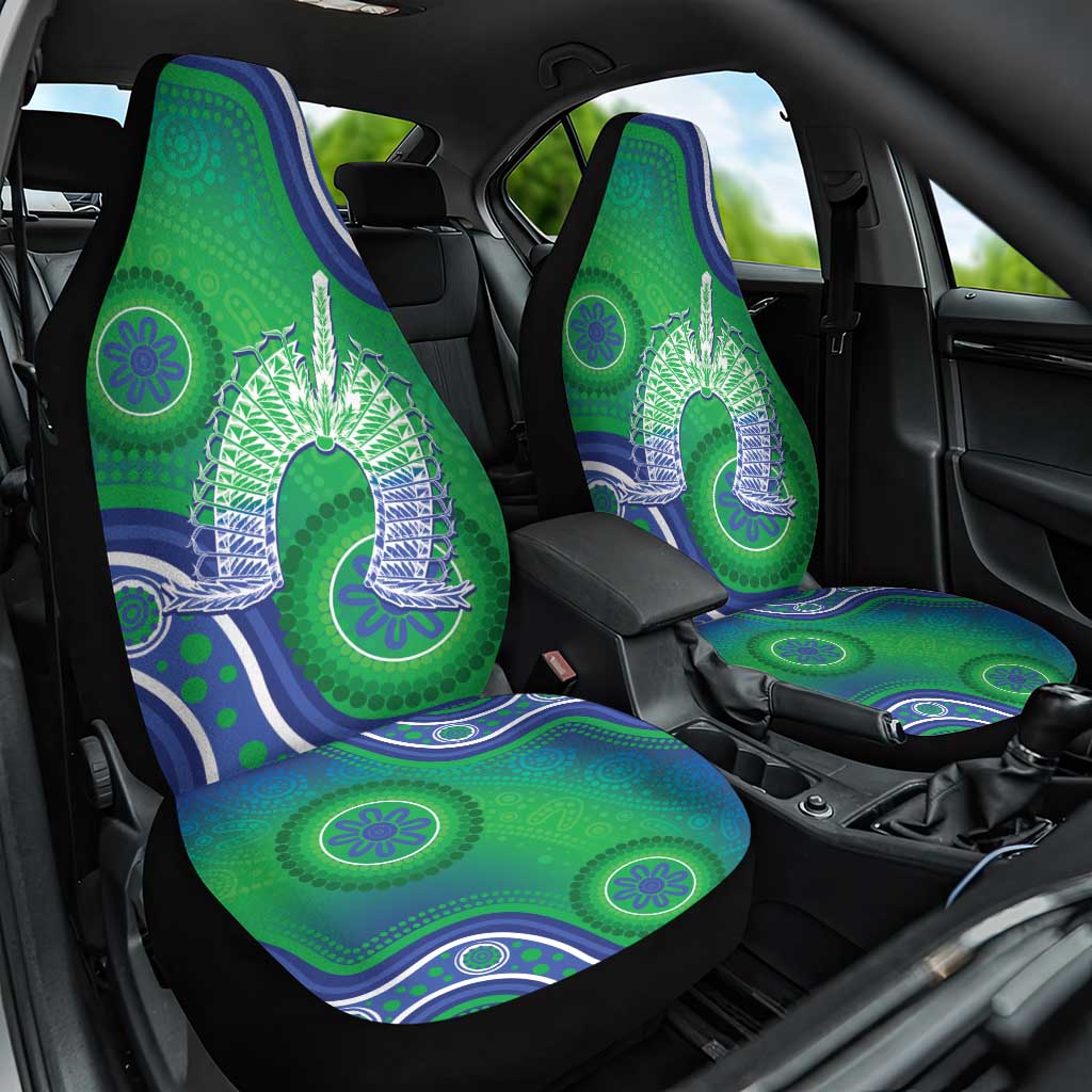 Australia Torres Strait Islanders Car Seat Cover Dhari Aboriginal Pattern - Vibe Hoodie Shop