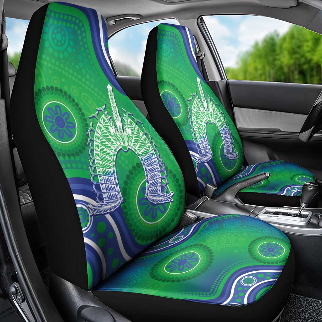 Australia Torres Strait Islanders Car Seat Cover Dhari Aboriginal Pattern - Vibe Hoodie Shop