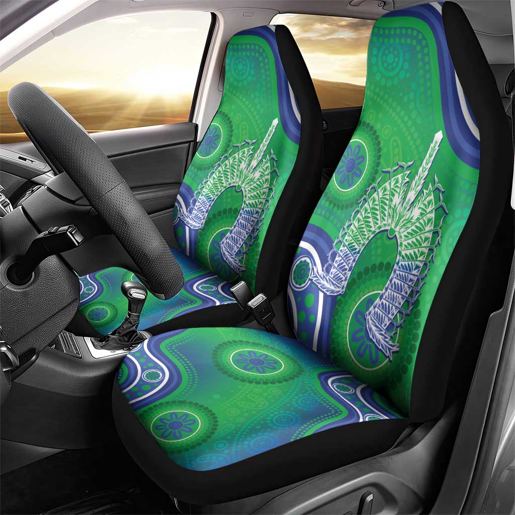 Australia Torres Strait Islanders Car Seat Cover Dhari Aboriginal Pattern - Vibe Hoodie Shop