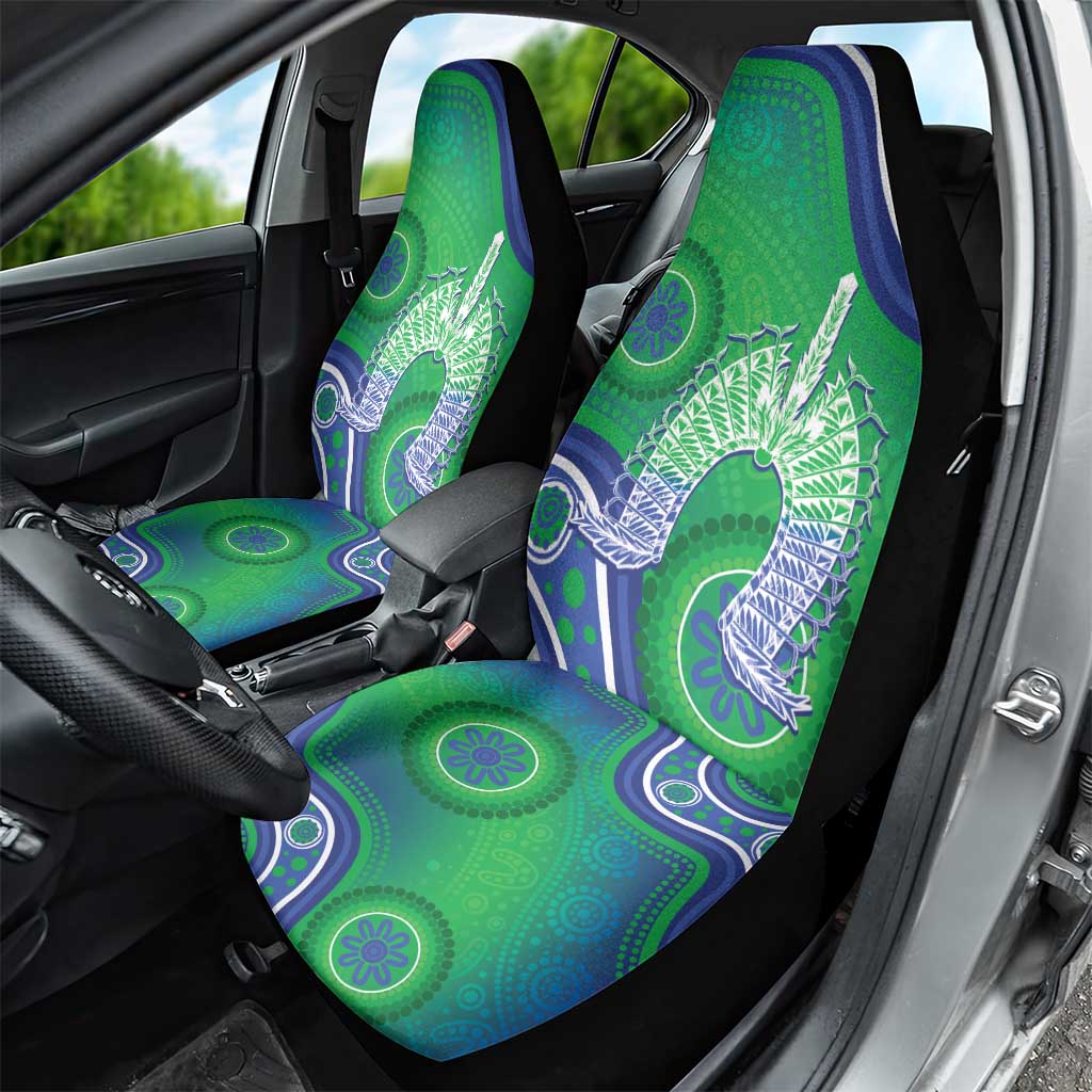 Australia Torres Strait Islanders Car Seat Cover Dhari Aboriginal Pattern - Vibe Hoodie Shop