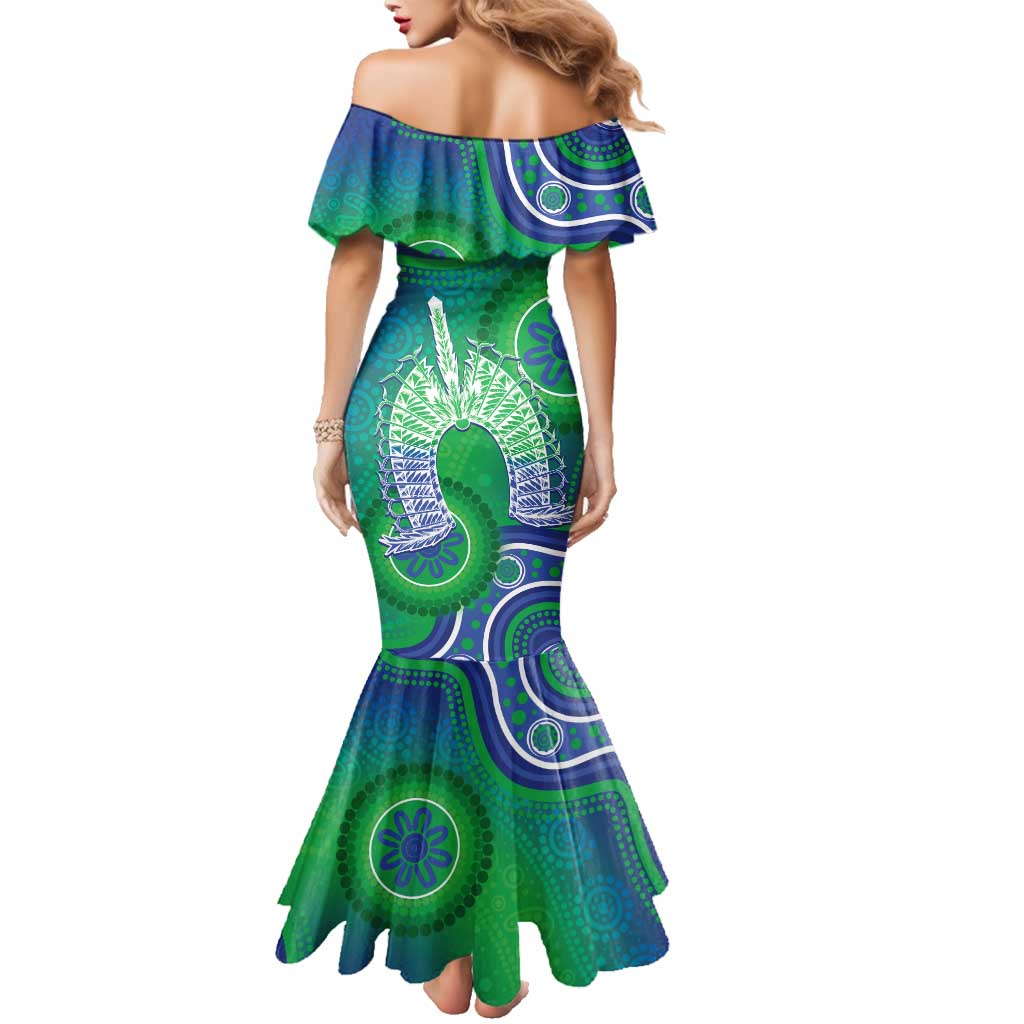 Australia Torres Strait Islanders Family Matching Mermaid Dress and Hawaiian Shirt Dhari Aboriginal Pattern