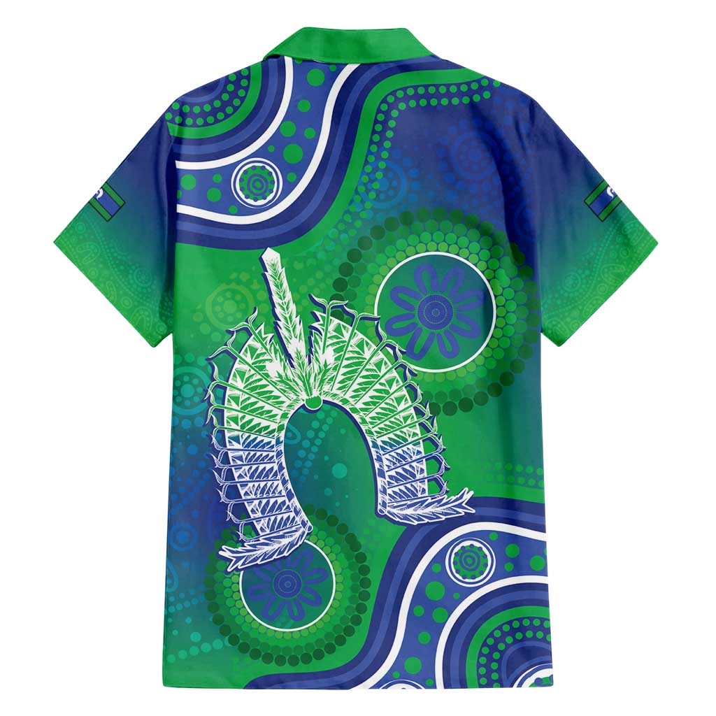 Australia Torres Strait Islanders Family Matching Off Shoulder Short Dress and Hawaiian Shirt Dhari Aboriginal Pattern