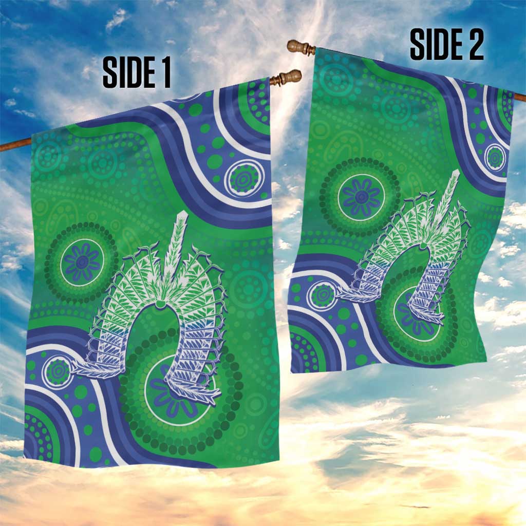 Australia Torres Strait Islanders Garden Flag Dhari Aboriginal Pattern - Vibe Hoodie Shop