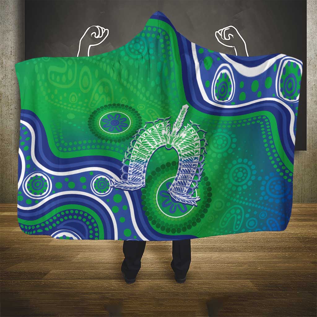 Australia Torres Strait Islanders Hooded Blanket Dhari Aboriginal Pattern